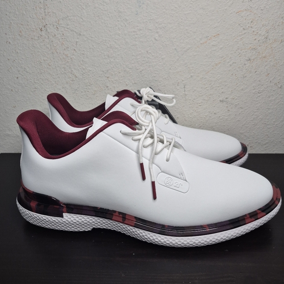G/Fore G4 Gallivan2r TPU Camo Golf Shoe Sneaker Mens White Maroone GMF000060 - Picture 5 of 14